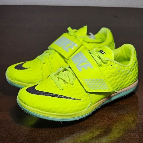 Nike High Jump HJ Elite Track Spikes Shoes Volt Mint Black Women's 6.5 DR992-700 - Picture 16 of 16